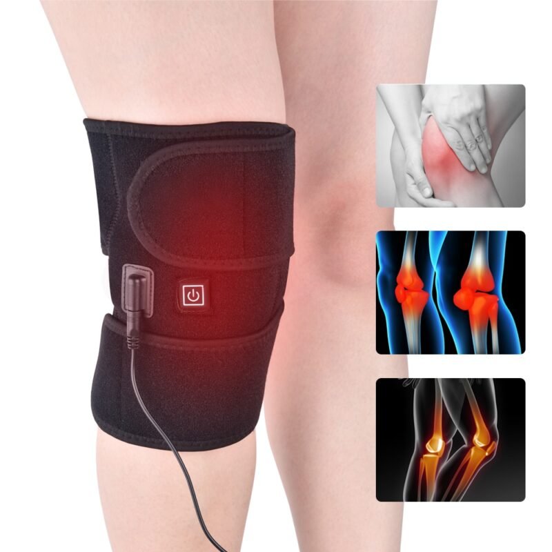 Heating Knee Pads Knee Brace Support Pads Thermal Heat Therapy Wrap Hot Compress Knee Massager for Cramps Arthritis Pain Relief